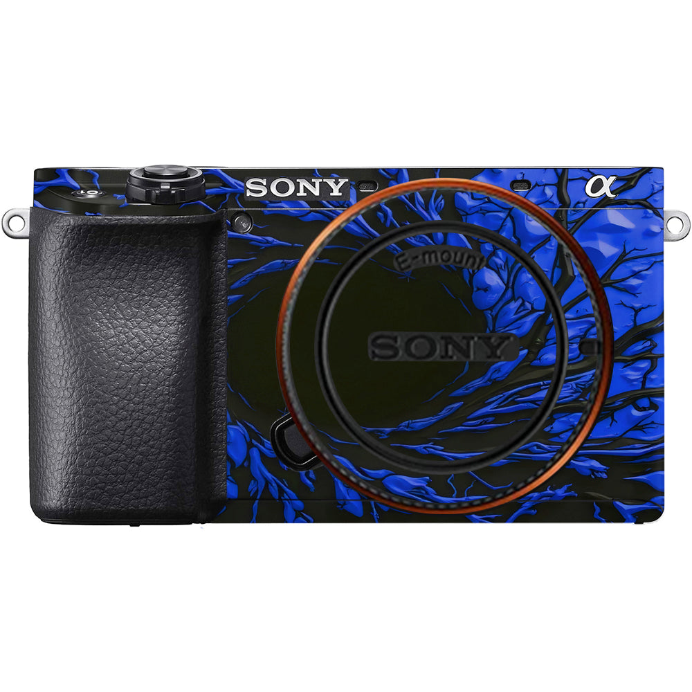 Venom Blue Sony A6100 Camera Skins