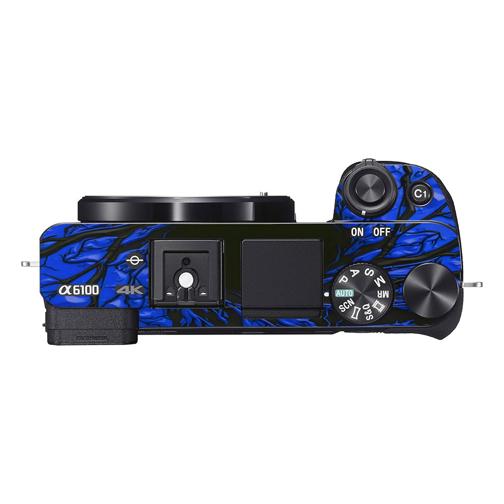 Venom Blue Sony A6100 Camera Skins