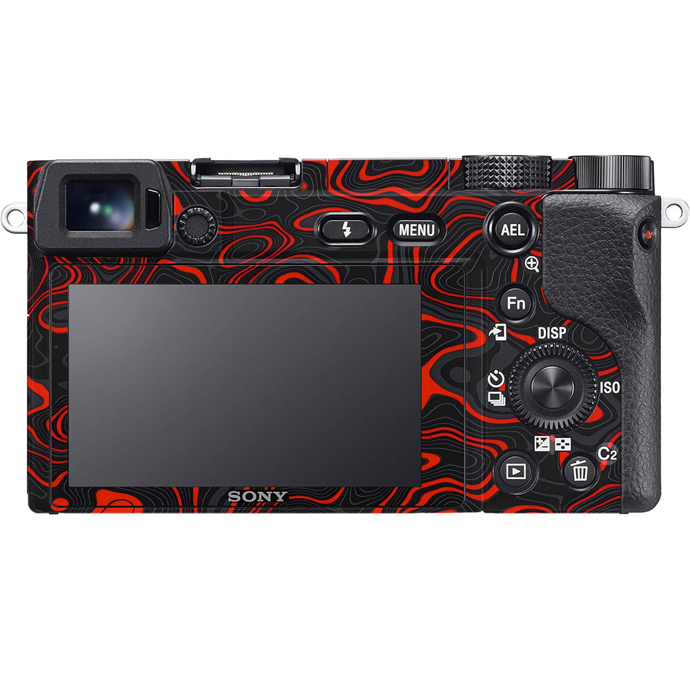 Crimson Waves Sony A6100 Camera Skins