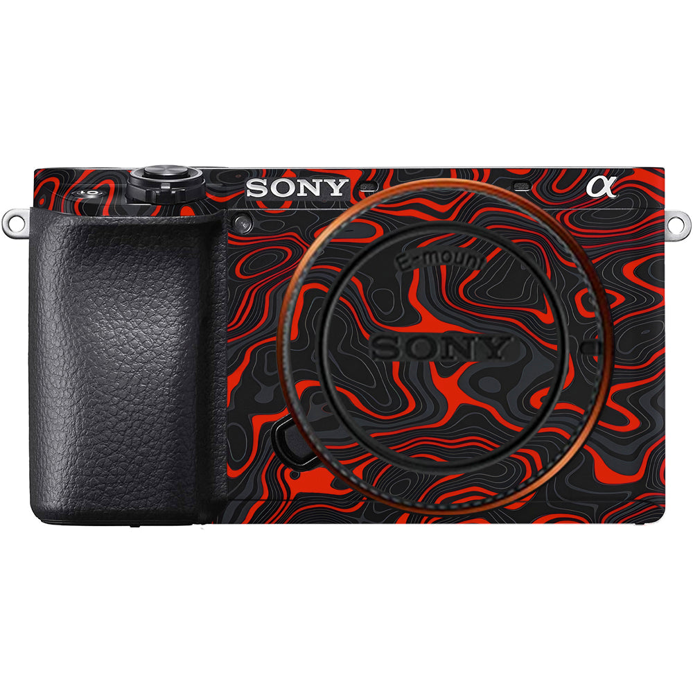 Crimson Waves Sony A6100 Camera Skins