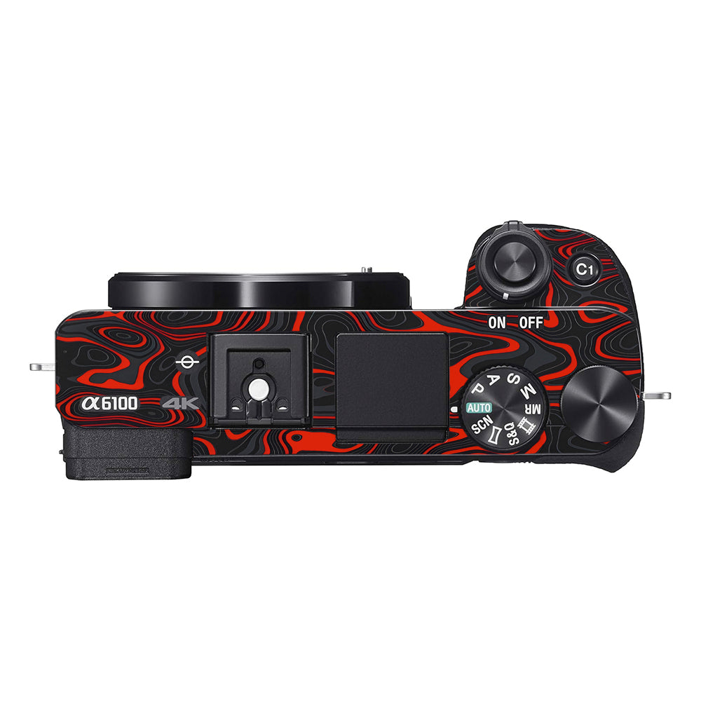 Crimson Waves Sony A6100 Camera Skins