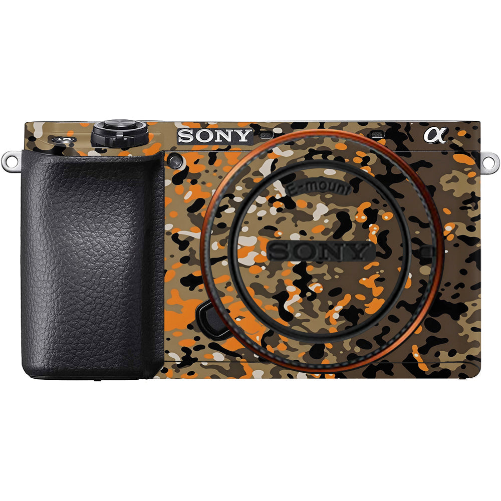 Orange Brown Spot  Sony A6100 Camera Skins