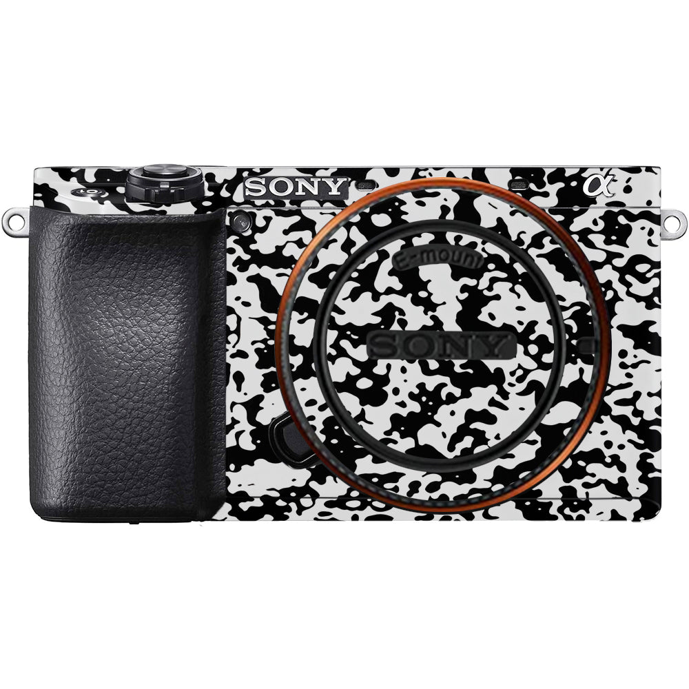 Snow Camo Sony A6100 Camera Skins