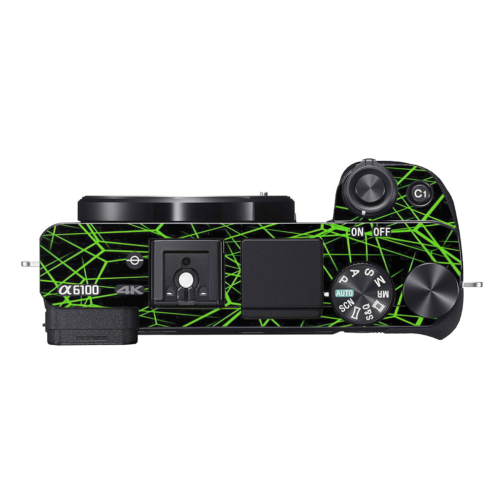 Neon Grid Sony A6100 Camera Skins