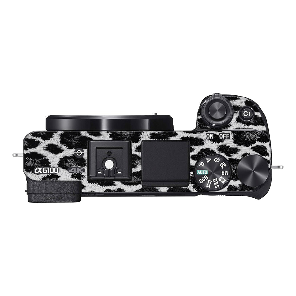 Snow Leopard Spots Sony A6100 Camera Skins