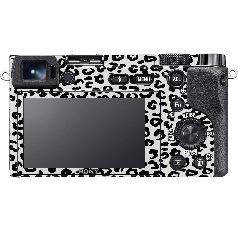 White Leopard Sony A6100 Camera Skins