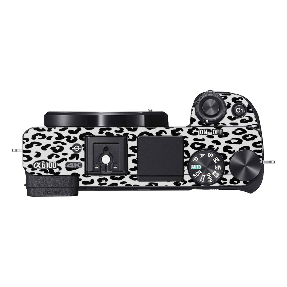 White Leopard Sony A6100 Camera Skins