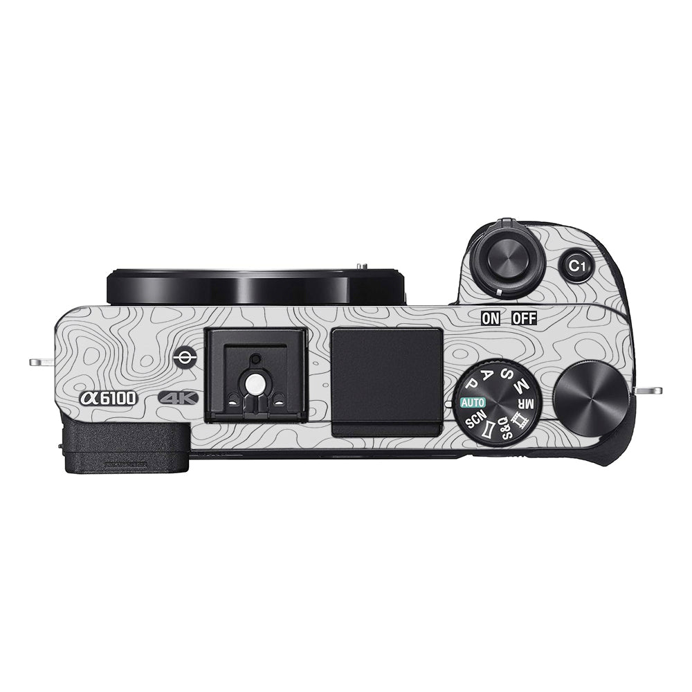 White Contour Design Sony A6100 Camera Skins