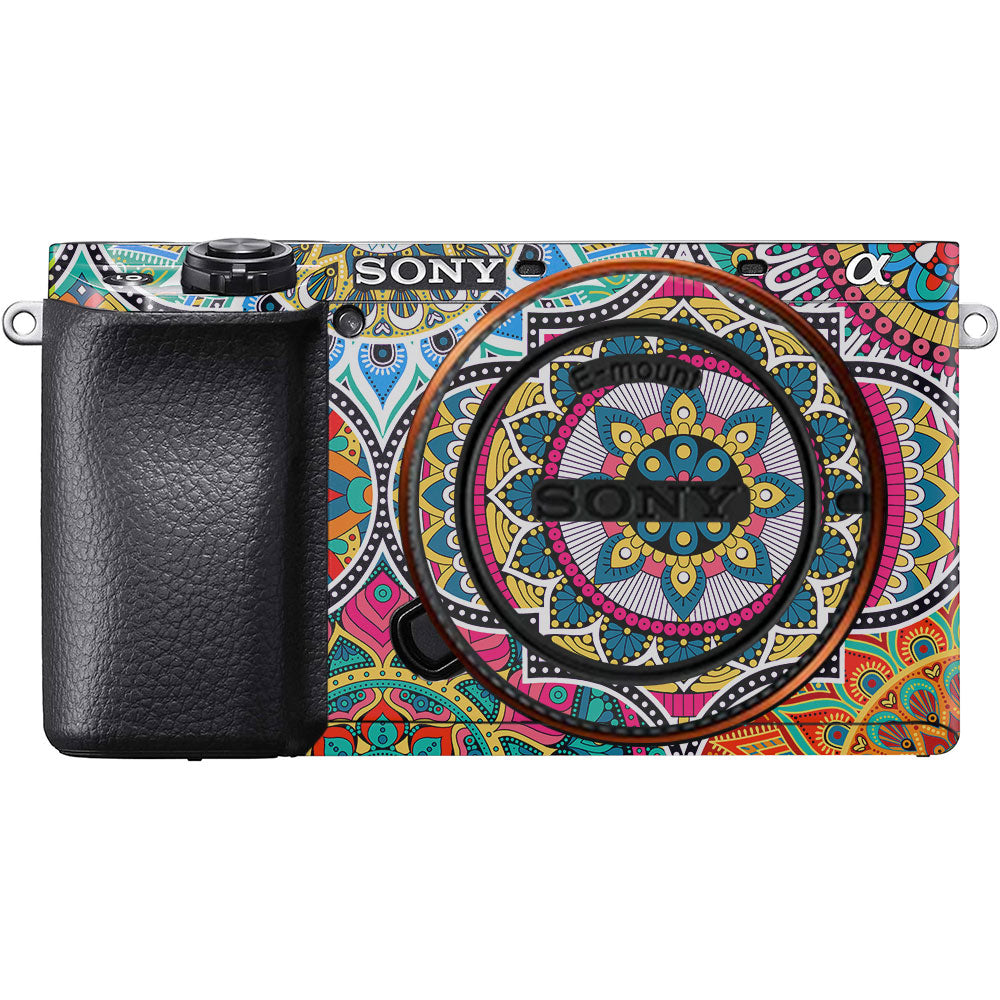 Boho Mandala Tile Pattern Sony A6100 Camera Skin