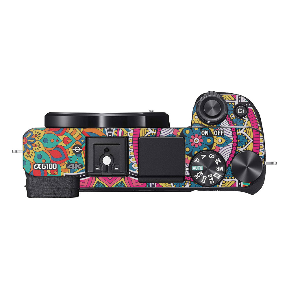Boho Mandala Tile Pattern Sony A6100 Camera Skin