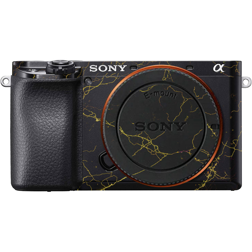 Electric Gold Veins Sony A6100 Camera Skin