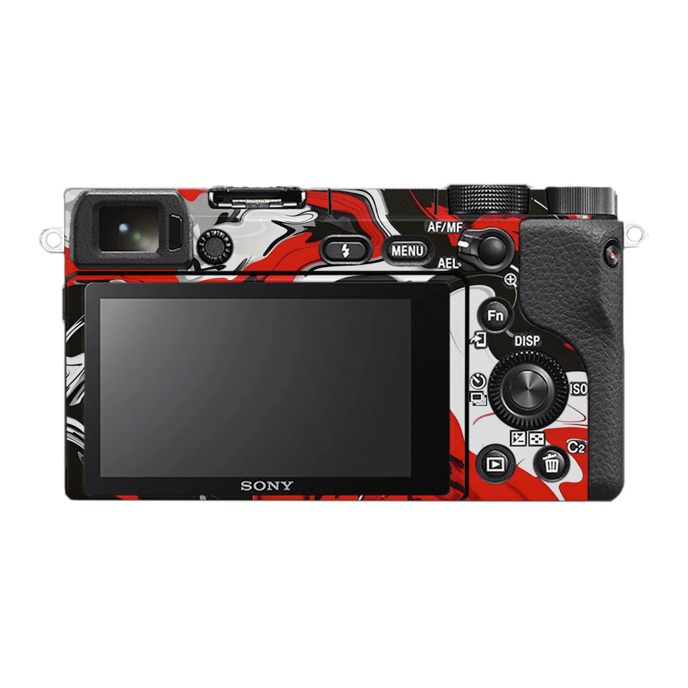Scarlet and White Motion Sony A6400 Camera Skins