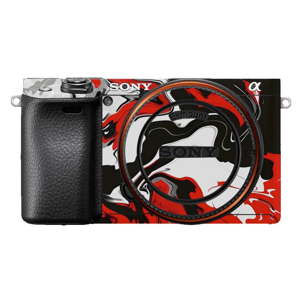 Scarlet and White Motion Sony A6400 Camera Skins