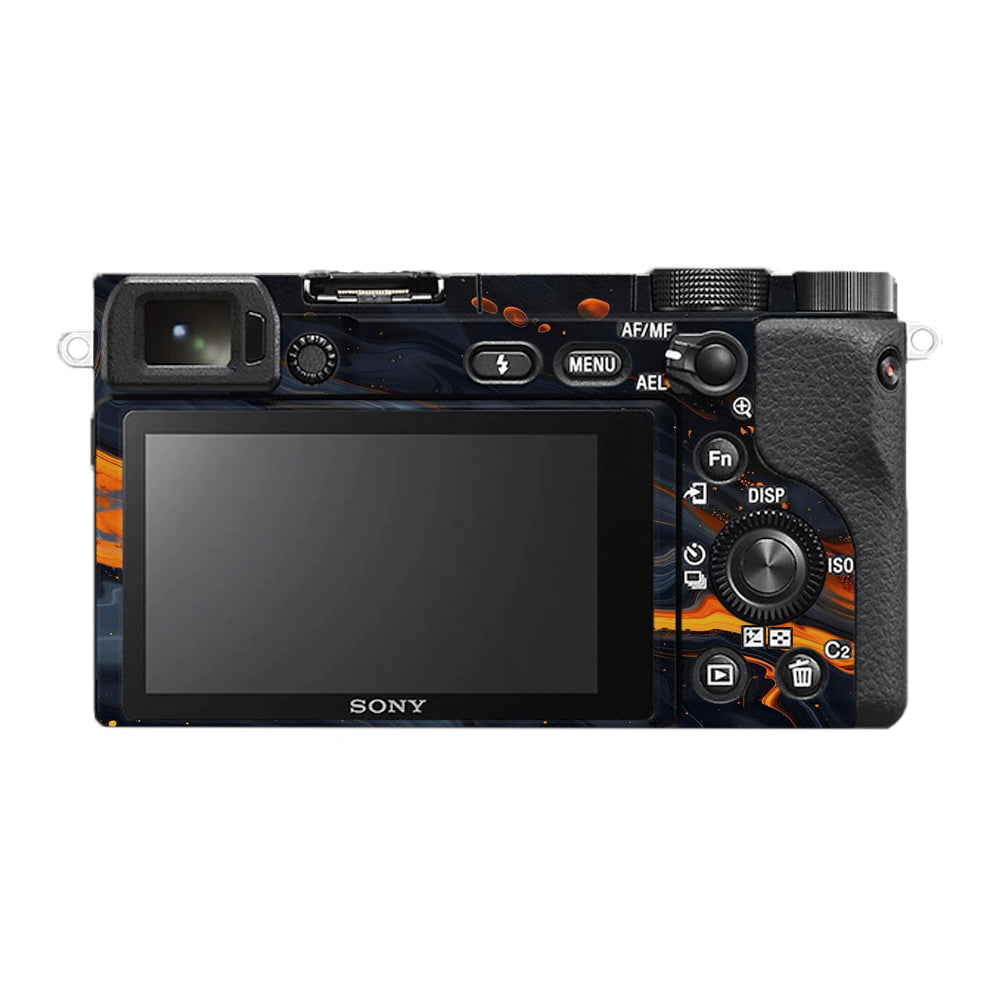 Lava Marble Sony A6400 Camera Skins