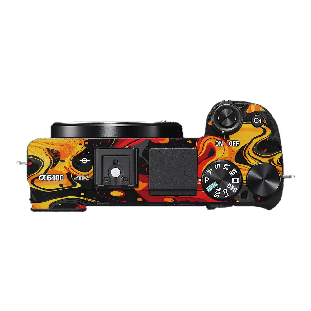 Lava Burst Sony A6400 Camera Skins