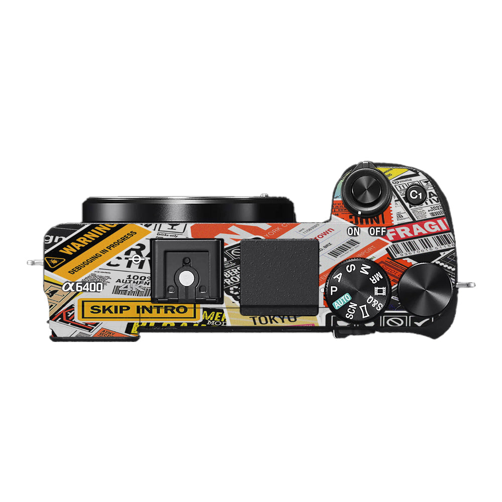 Tech Aesthetic Sticker Collage Sony A6400 Camera Skins