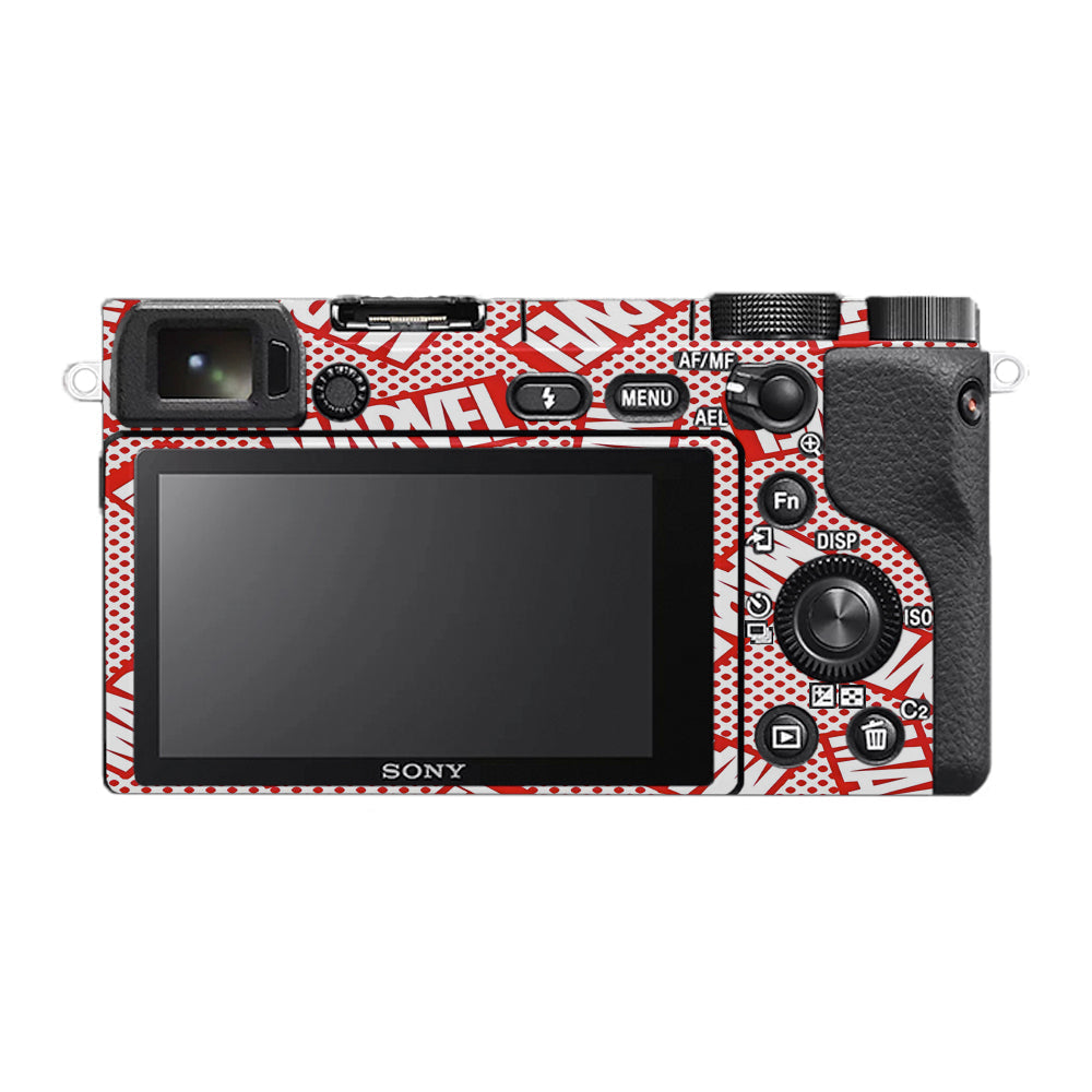 Marvel Comics Sony A6400 Camera Skins