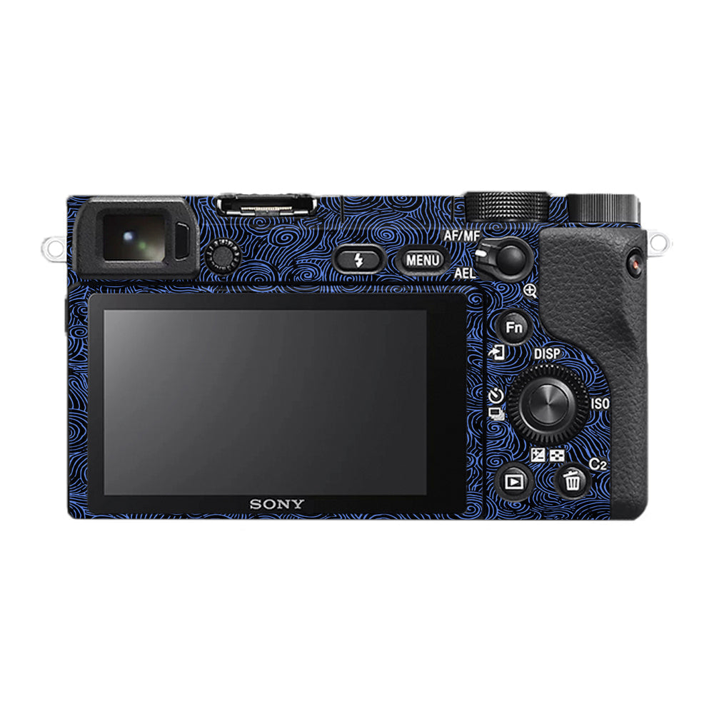 Blue Spirals Sony A6400 Camera Skins