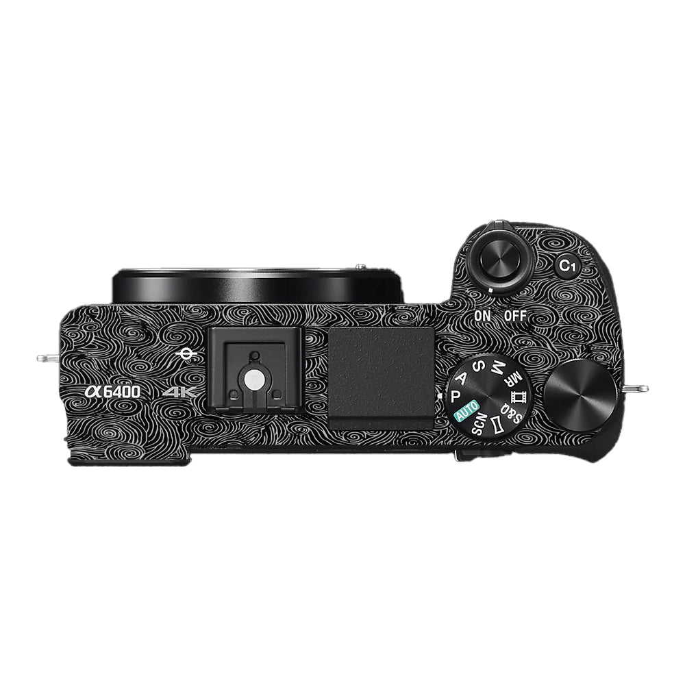 White Spirals Sony A6400 Camera Skins