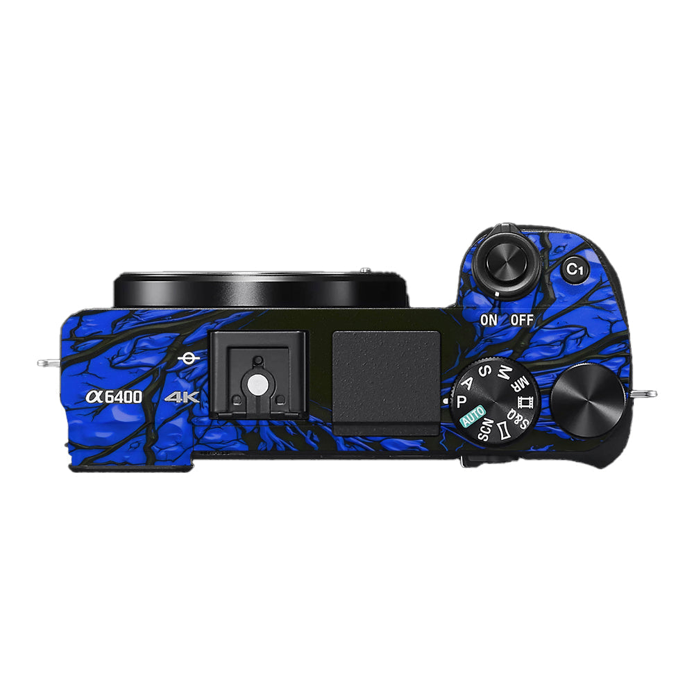 Venom Blue Sony A6400 Camera Skins