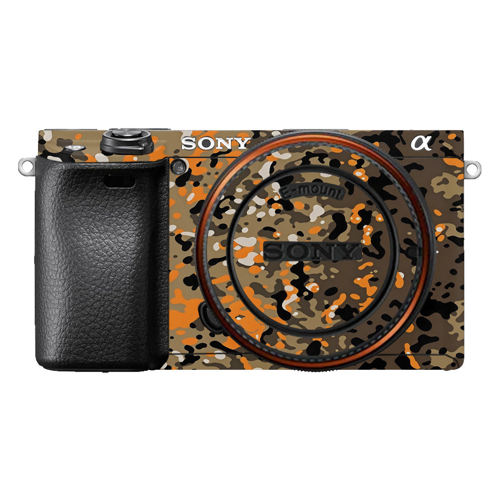 Orange Brown Spot  Sony A6400 Camera Skins