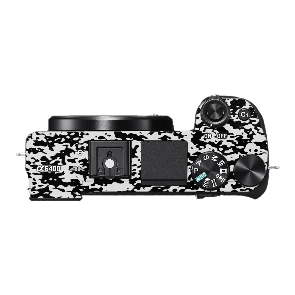 Snow Camo Sony A6400 Camera Skins