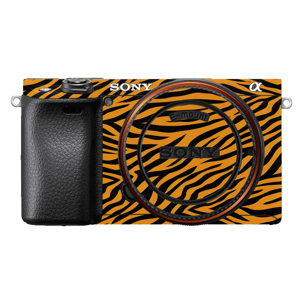Zebra Gold Pattern Sony A6400 Camera Skins