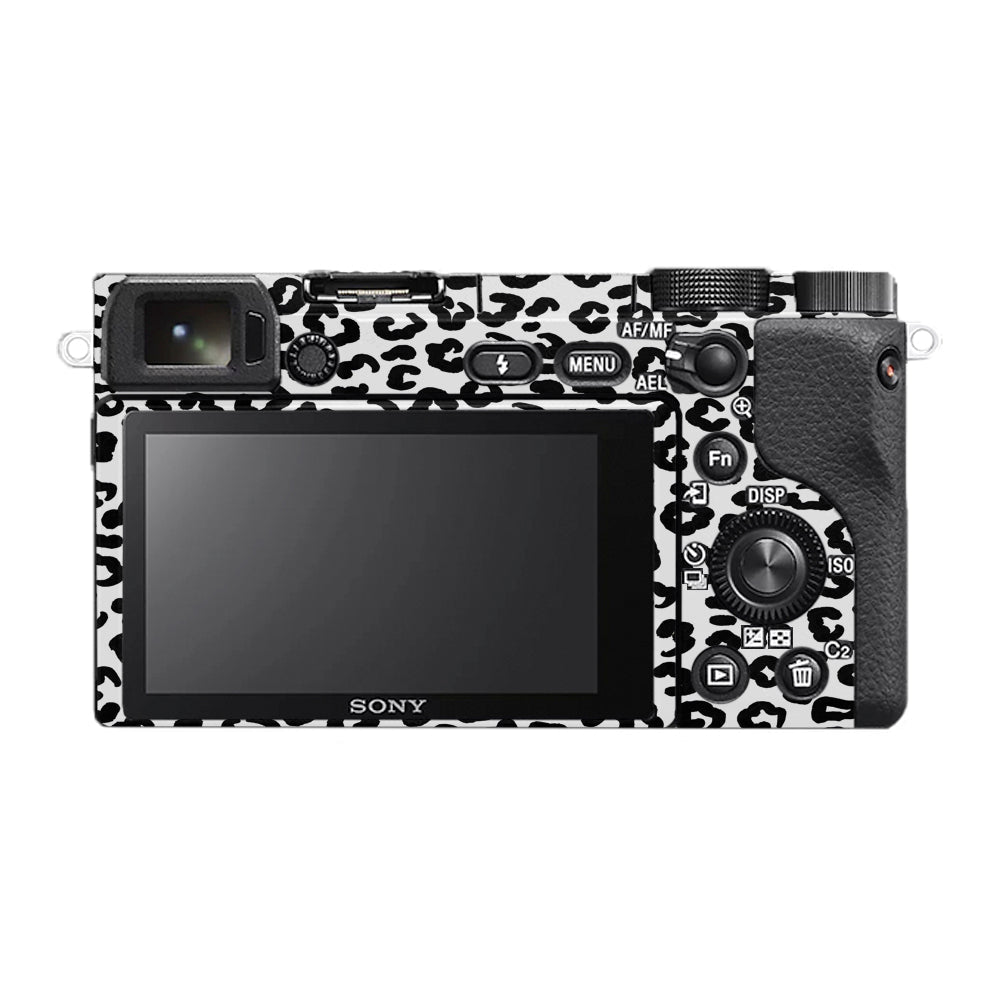 White Leopard Sony A6400 Camera Skins