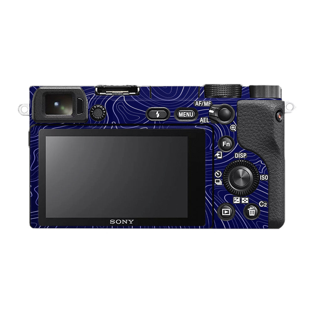 Deep Blue Contour Sony A6400 Camera Skins