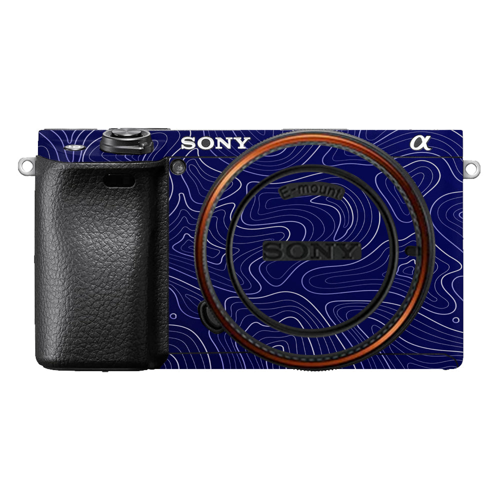 Deep Blue Contour Sony A6400 Camera Skins