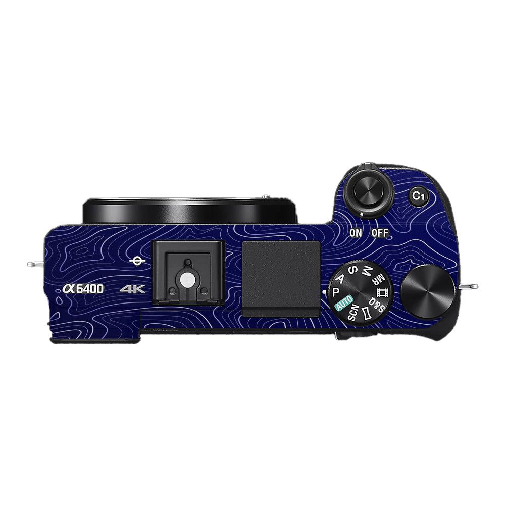 Deep Blue Contour Sony A6400 Camera Skins