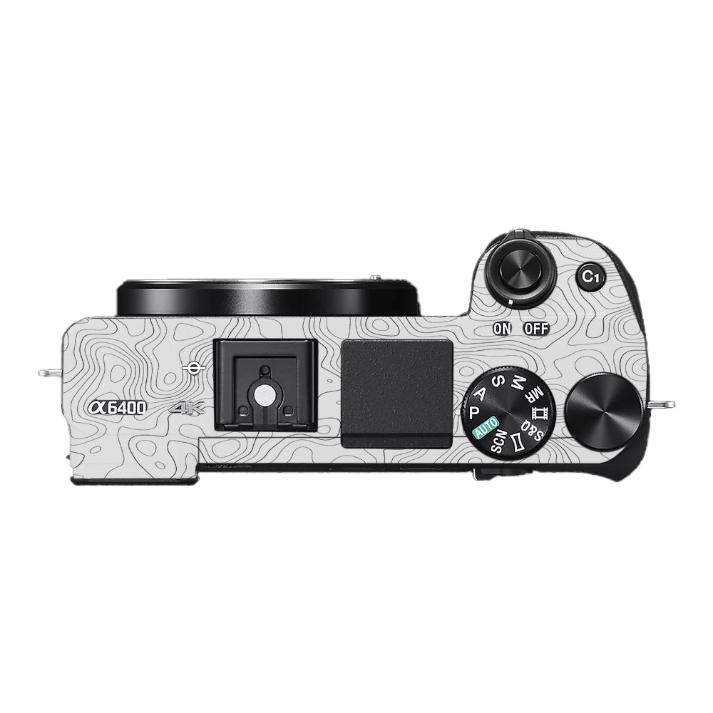 White Contour Design Sony A6400 Camera Skins