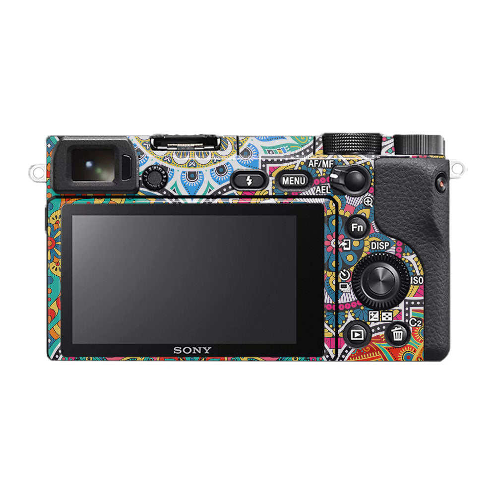 Boho Mandala Tile Pattern Sony A6400 Camera Skin
