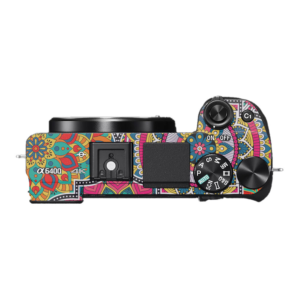Boho Mandala Tile Pattern Sony A6400 Camera Skin