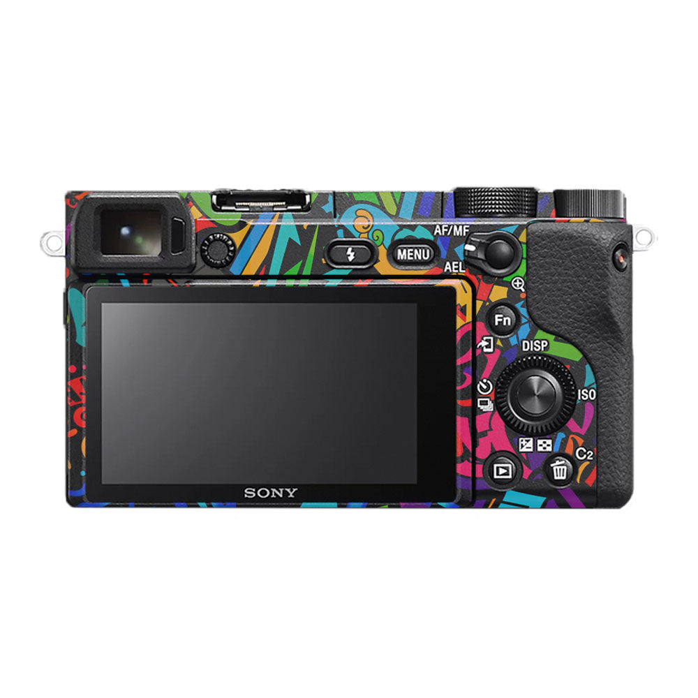 Colorful Urban Street Art Lettering Sony A6400 Camera Skin