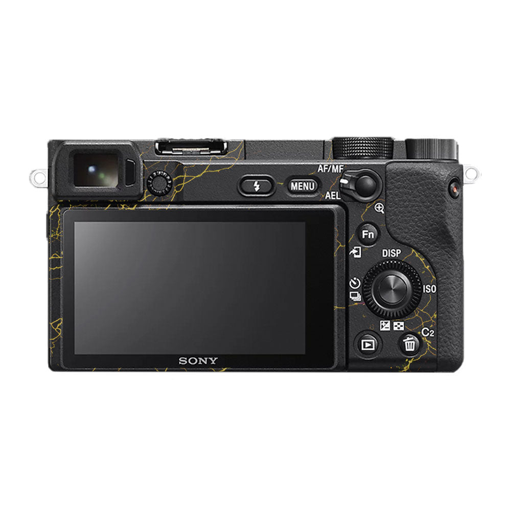 Electric Gold Veins Sony A6400 Camera Skin