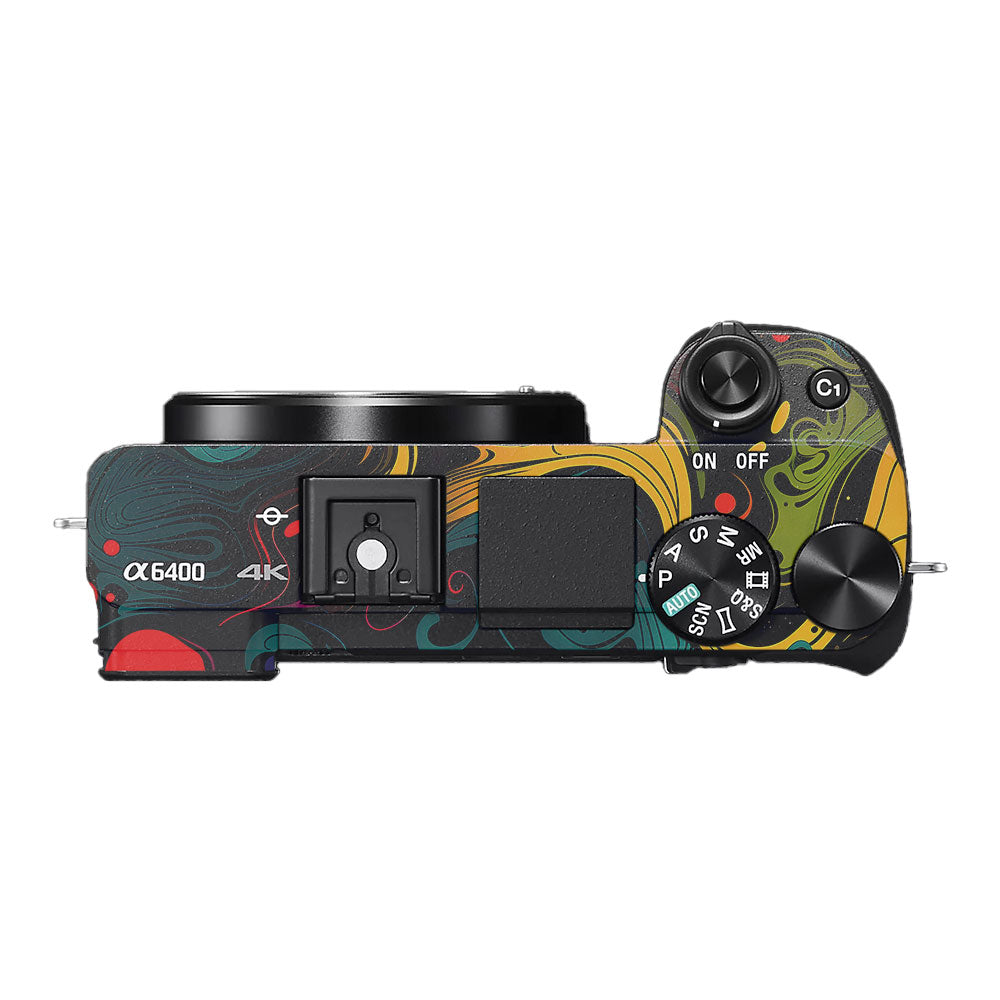 Psychedelic Color Swirl Sony A6400 Camera Skin