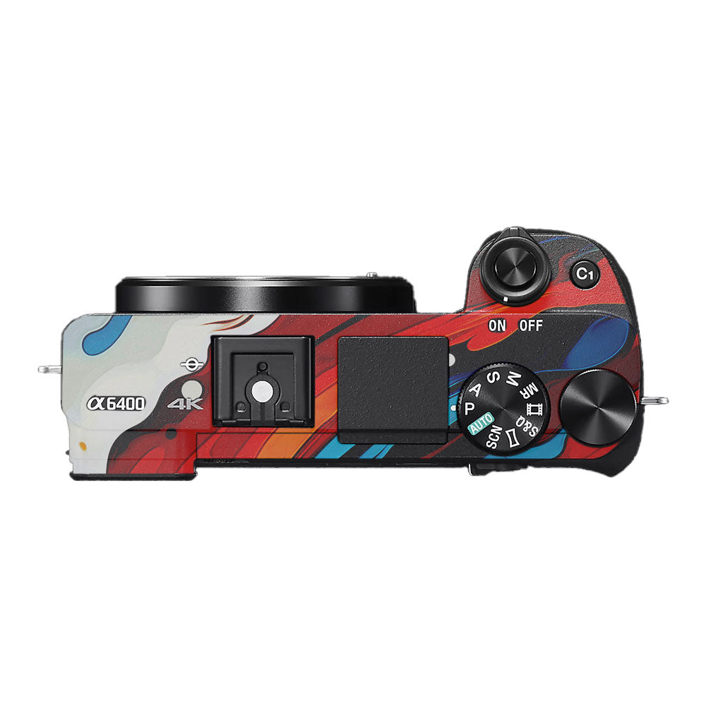 Fire & Ice Flow Sony A6400 Camera Skin