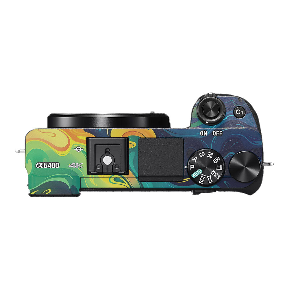 Rainbow Liquid Fusion Sony A6400 Camera Skin