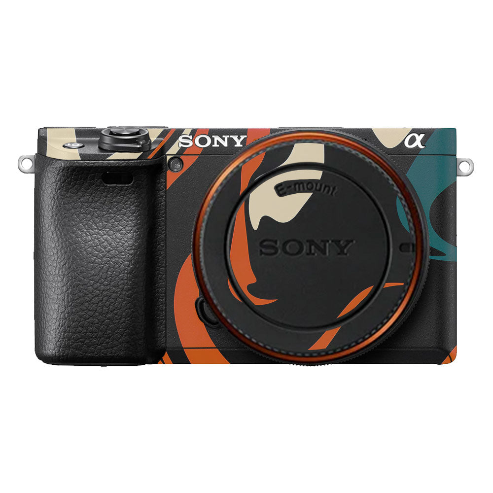 Mid-Century Abstract Swirl Sony A6400 Camera Skin