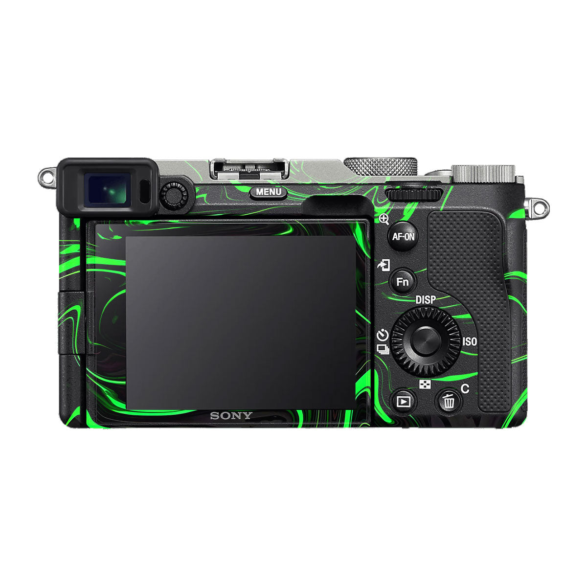 Green Liquid Pattern Sony A7 C Camera Skins