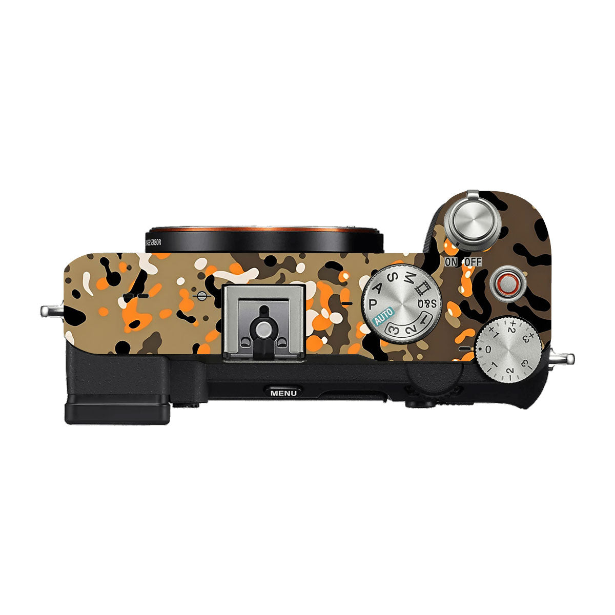 Orange Brown Spot Sony A7 C Camera Skins
