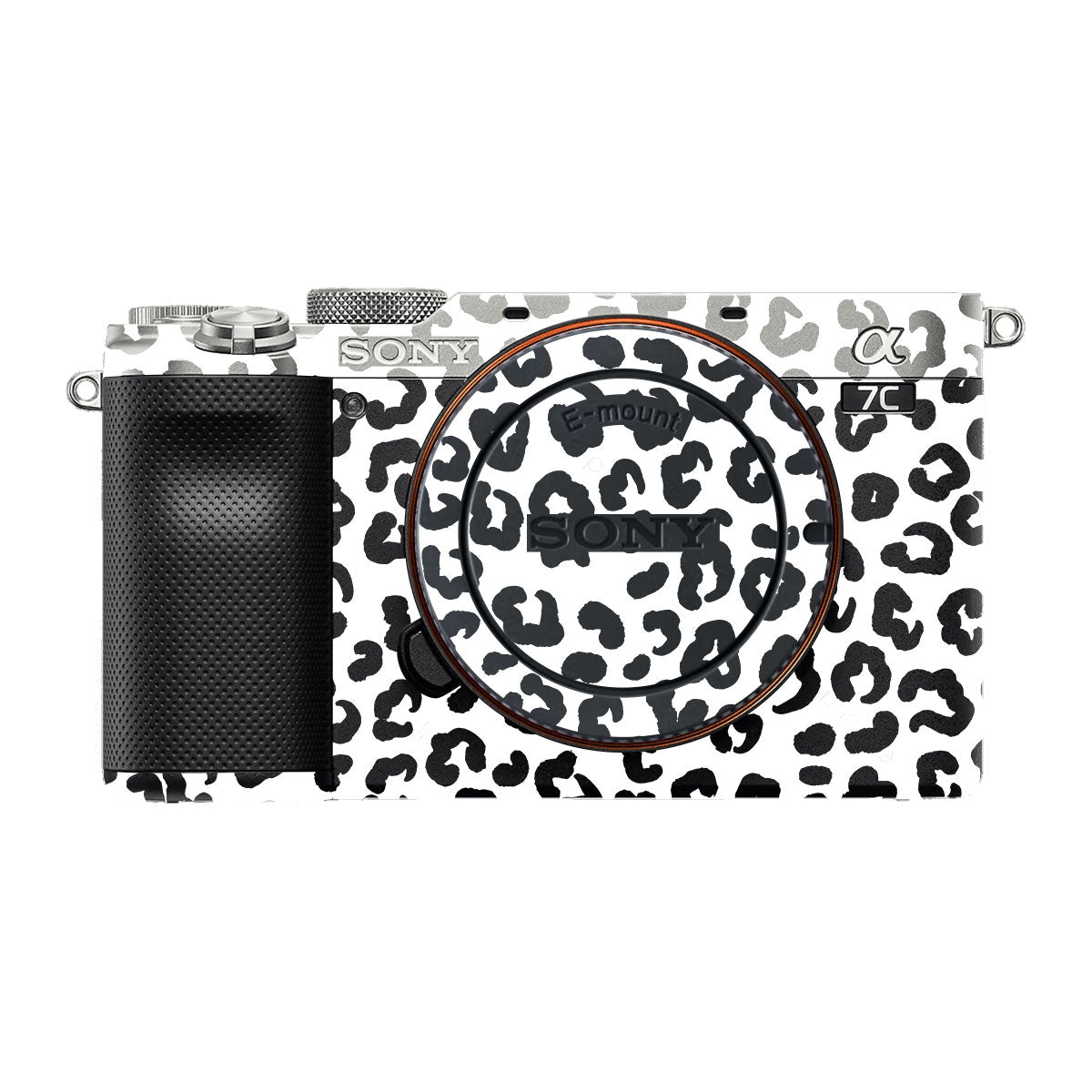 White Leopard Sony A7 C Camera Skins