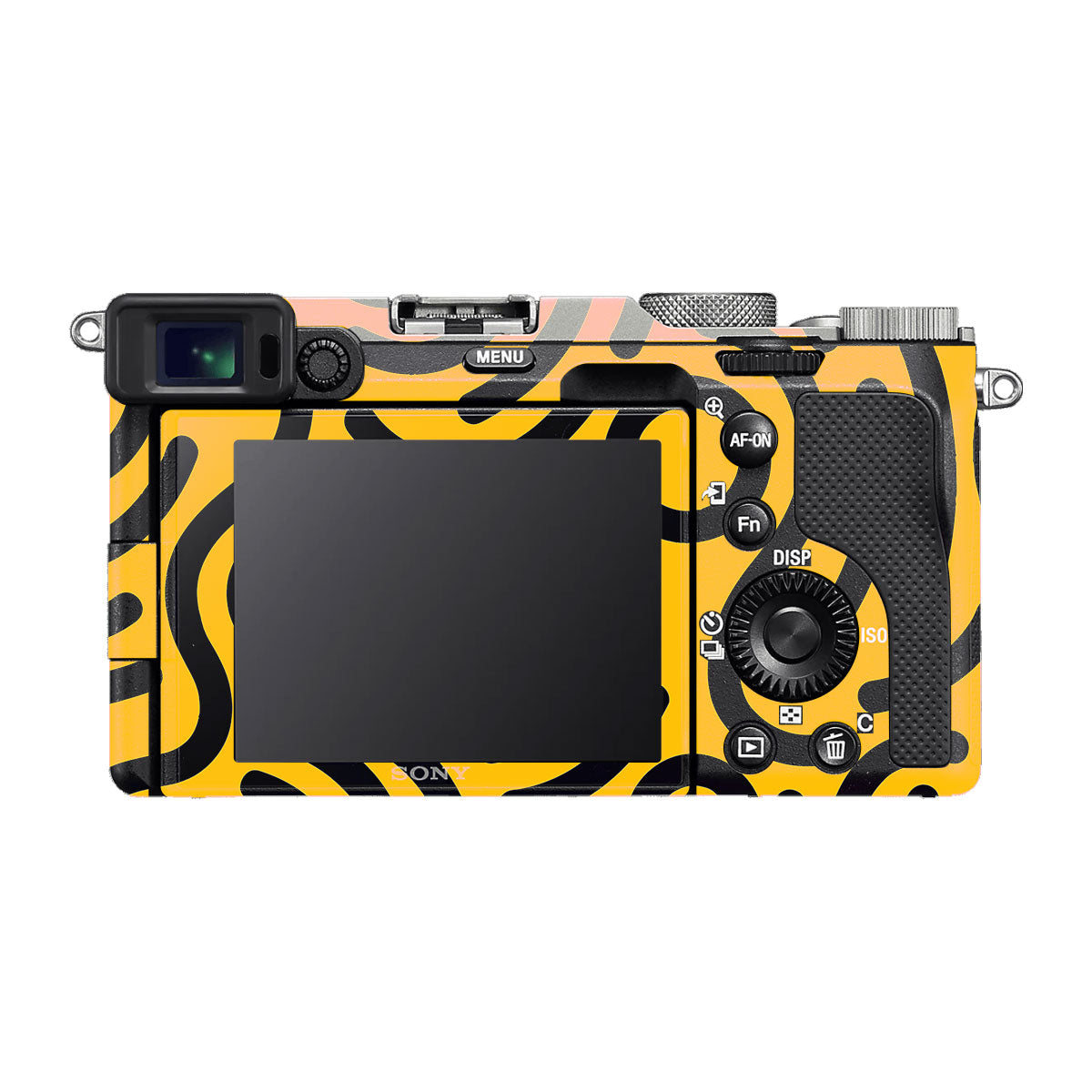Minimal Yellow Wave Sony A7 C Camera Skins