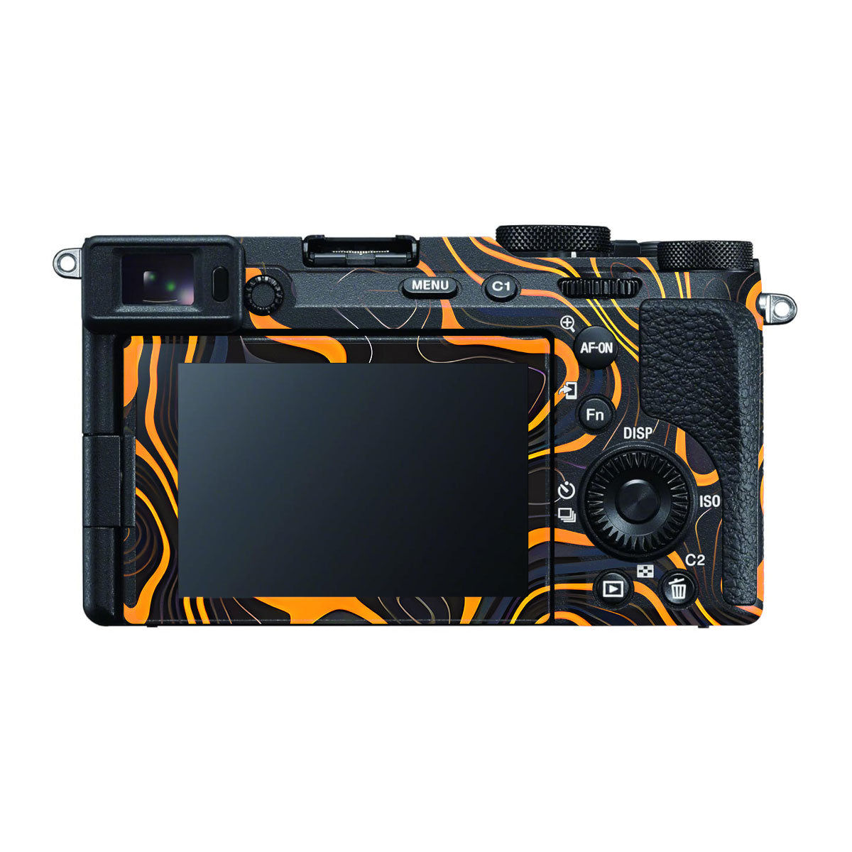 Amber Topographic Waves Sony A7 CII Camera Skins