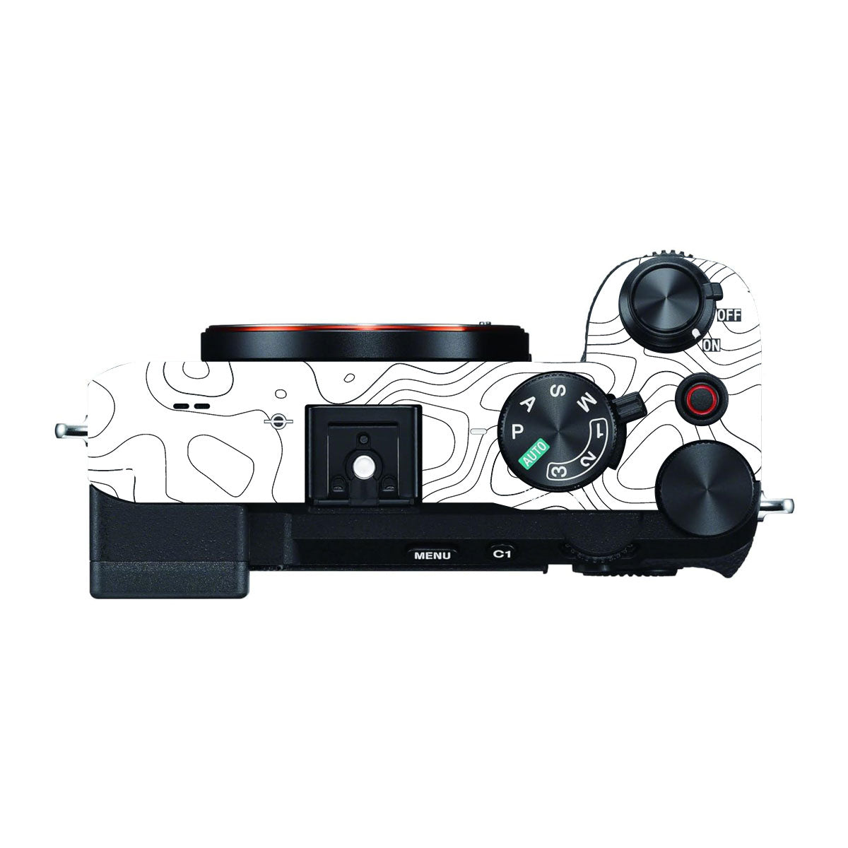 White Contour Design Sony A7 CII Camera Skins
