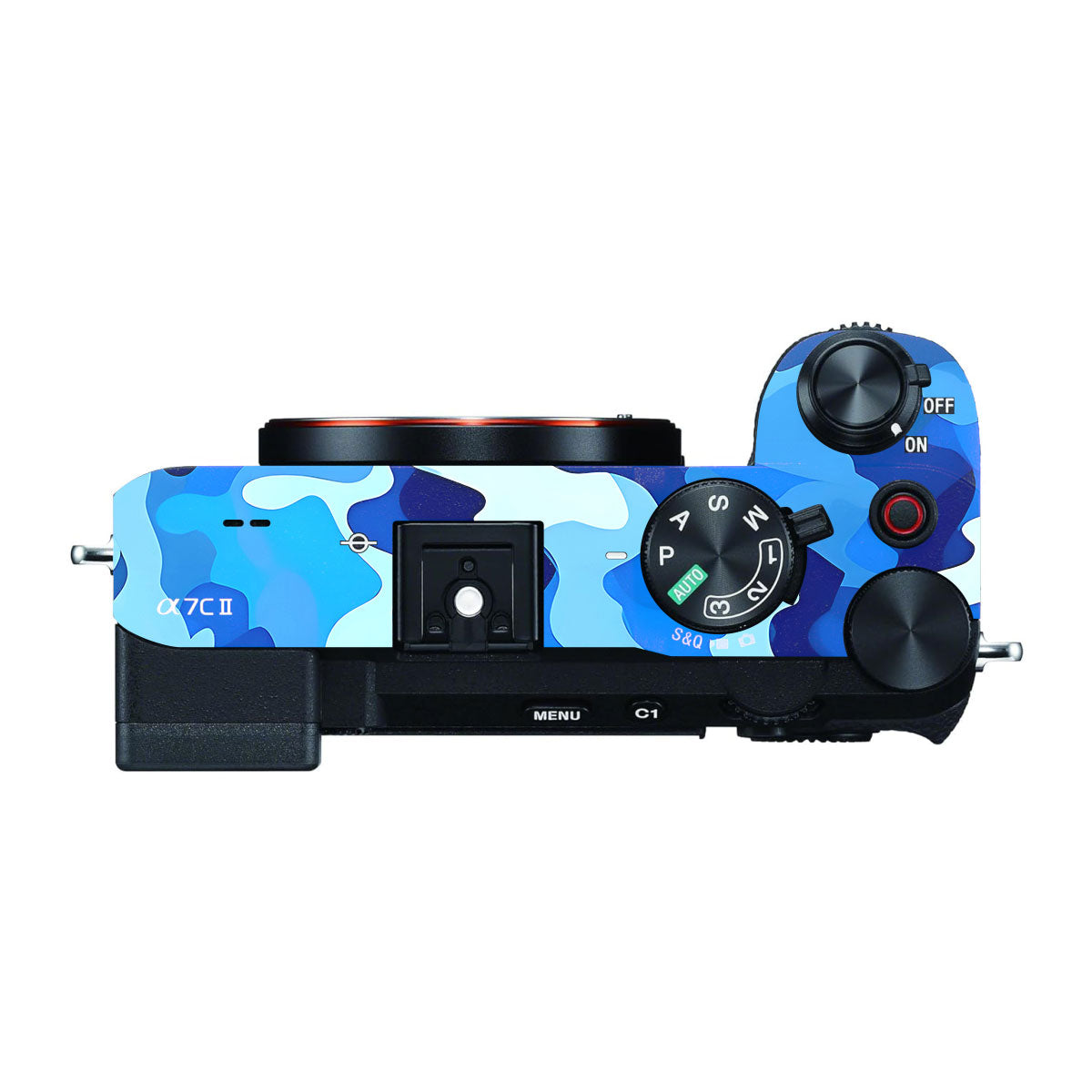 Arctic Blue Camo Pattern Sony A7 CII Camera Skins