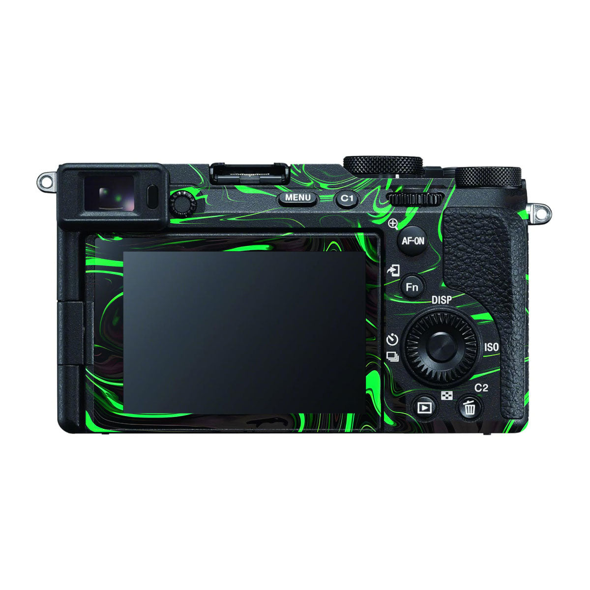 Green Liquid Pattern Sony A7 CII Camera Skins