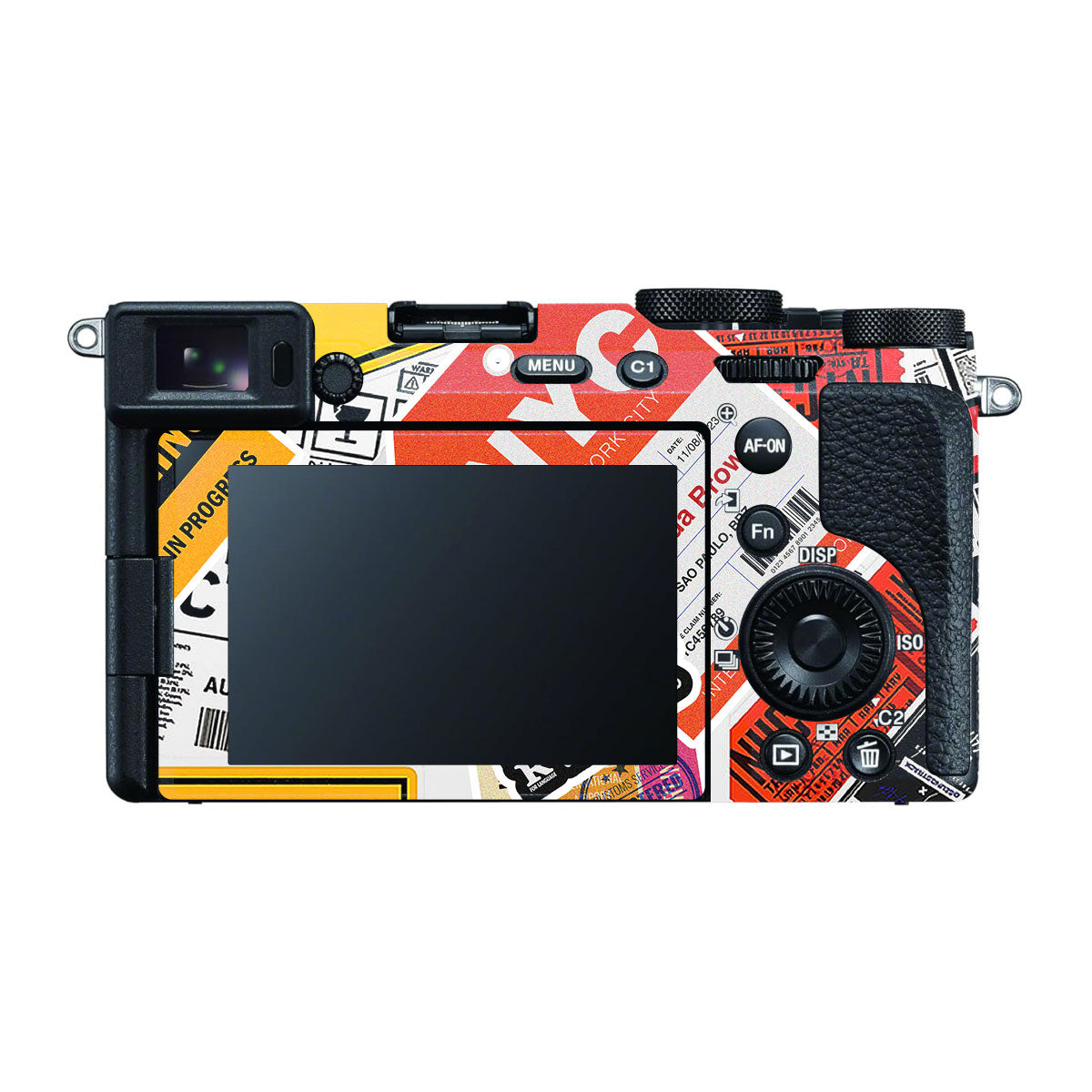 Tech Aesthetic Sticker Collage Sony A7 CII Camera Skins