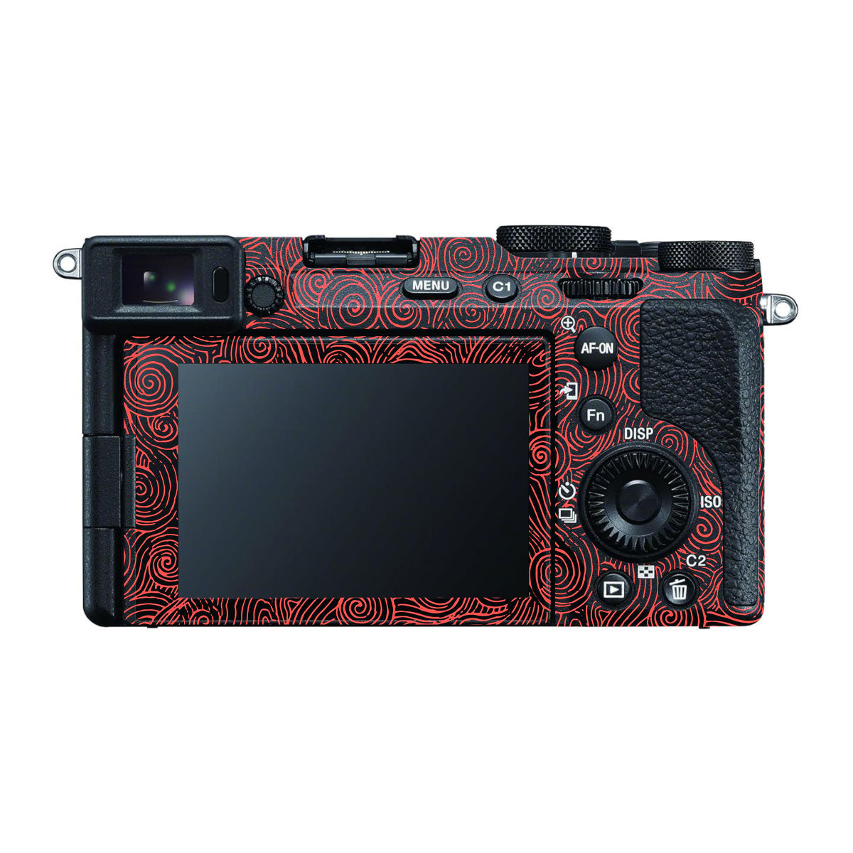 Red Spirals Sony A7 CII Camera Skins